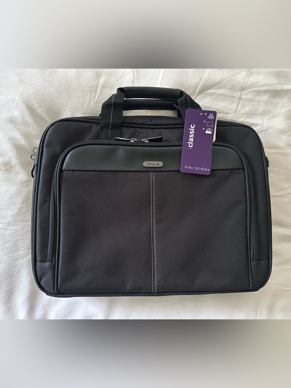 Targus Classic Black Men's Briefcase Laptop Bag